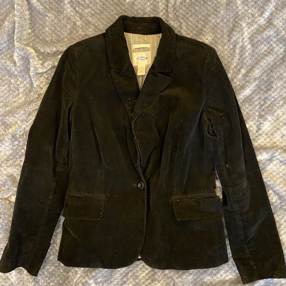 GC Black corduroy strech blazer jacket szM - Picture 2 of 9